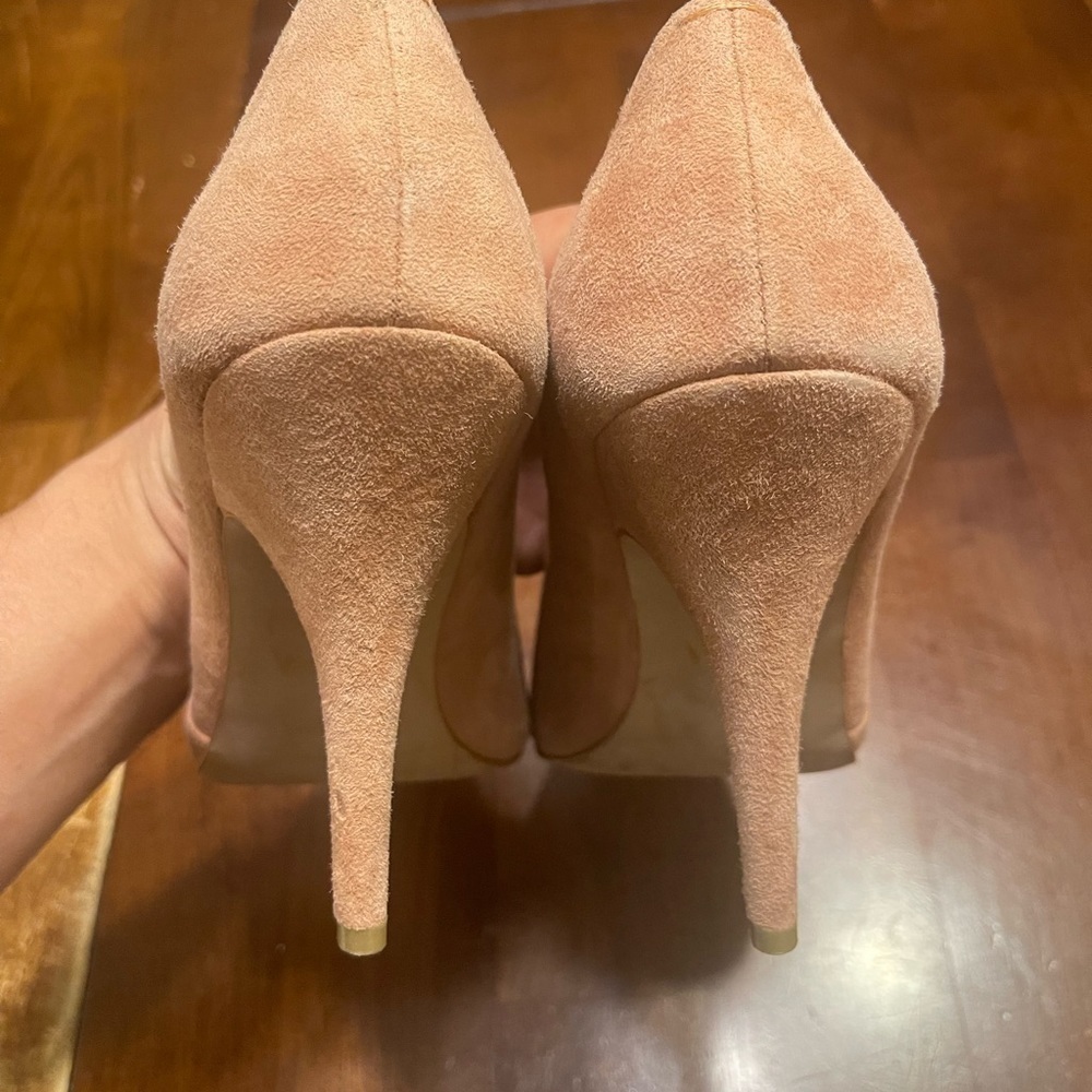 MADEWELL Mira Heel in light pink suede. Size 8.5 - Picture 6 of 8